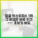 초보자도 쉽게 보는 '얼굴'의 박스오피스 1위 비결