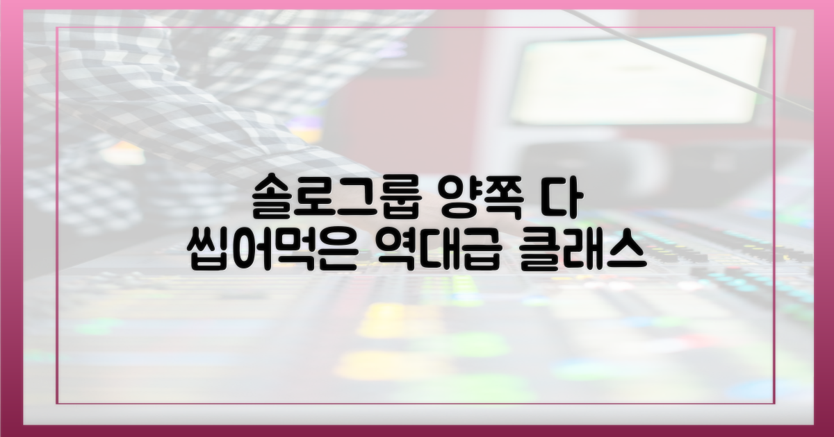 솔로와 그룹, 두 날개로 이룬 성과