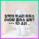 놀라운 장혁의 DVD방, 송파구 럭셔리 하우스 공개