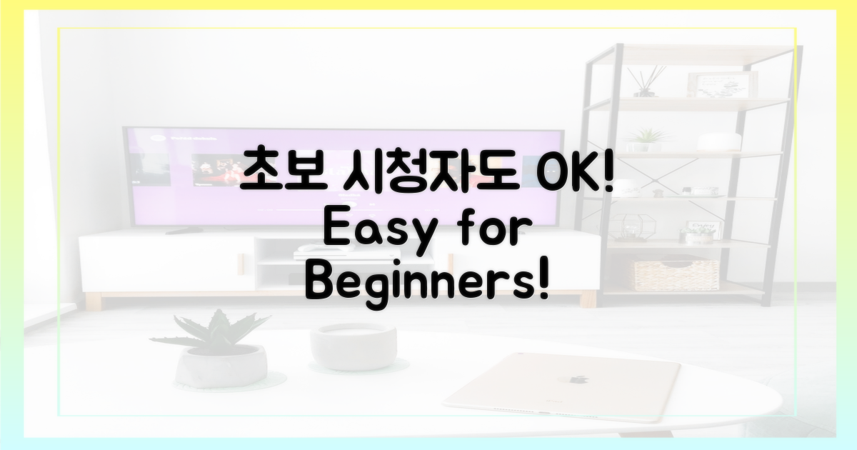 초보 시청자도 OK!