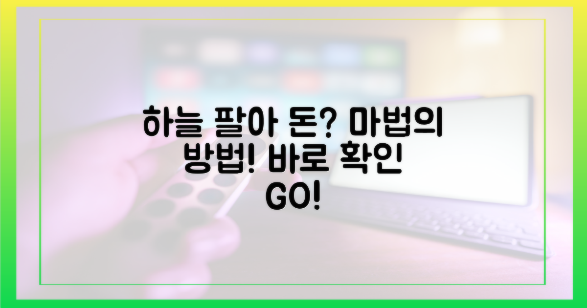 하늘 팔아 돈 버는 방법?