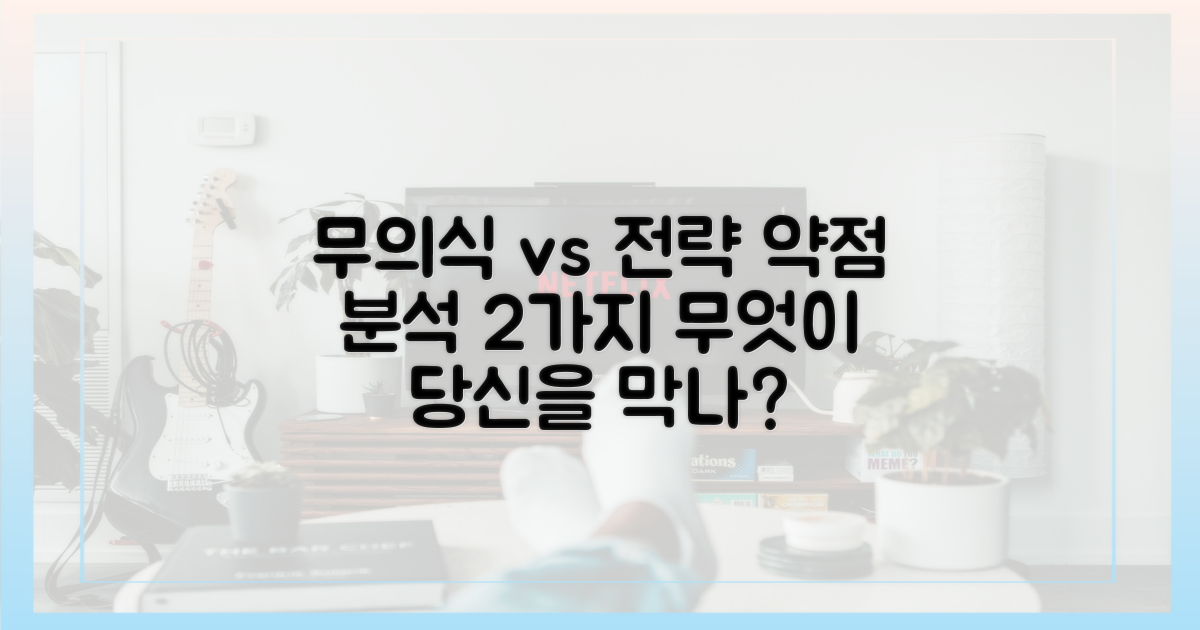 무의식 vs 전략: 약점 분석