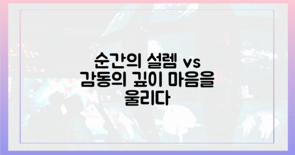 순간' 무대, 설렘과 감동의 차이