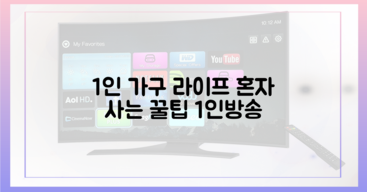 1인 방송, 1인 가구의 삶