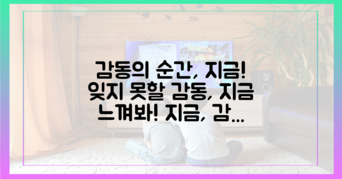 잊지 못할 감동, 지금 느껴봐!