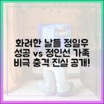 놀라운 '화려한 날들': 정일우 성공 vs 정인선 가족 갈등