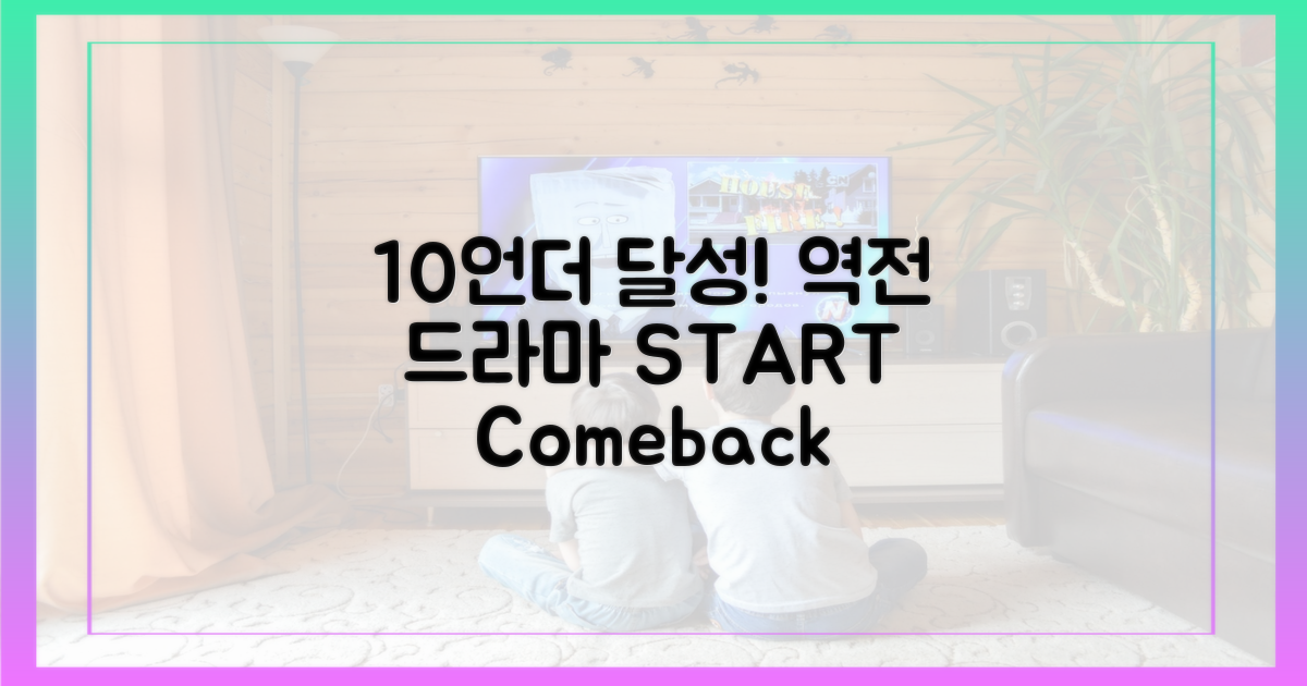 10언더 목표, 역전 드라마 연출