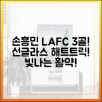 손흥민 빛나, LAFC 해트트릭 선글라스 마스터