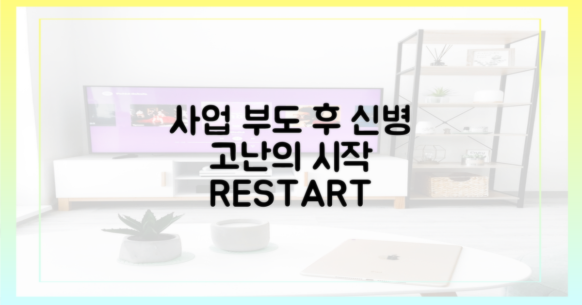 사업 부도 후 신병: 고난의 시작