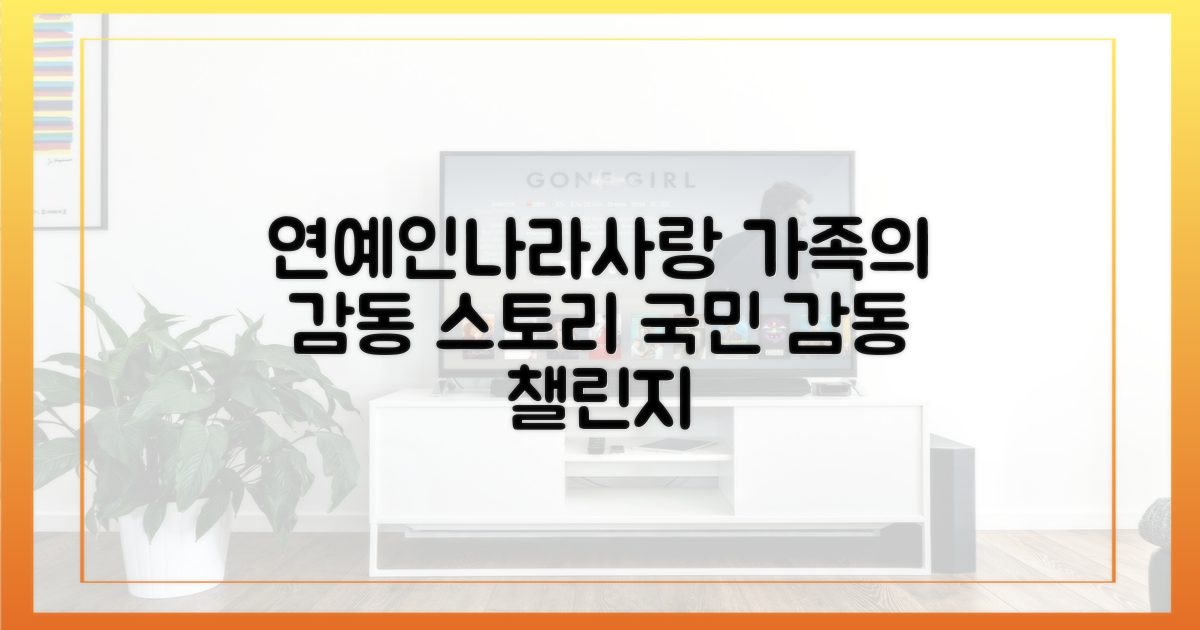 연예인 가족의 나라 사랑 이야기