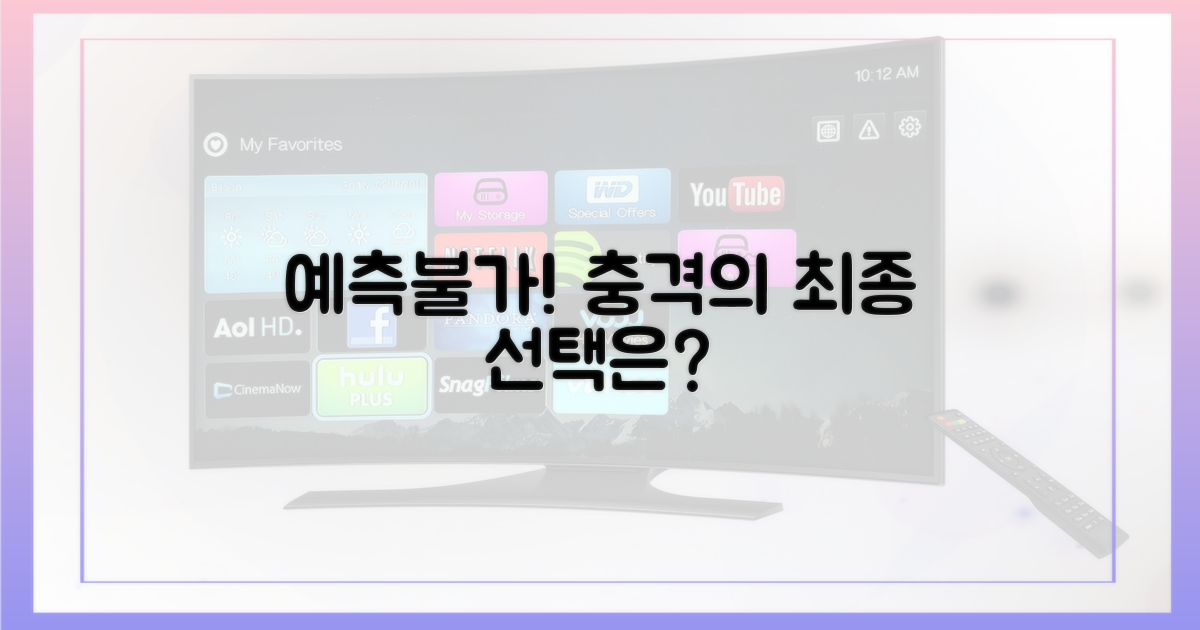 예측불가! 최종 선택은?