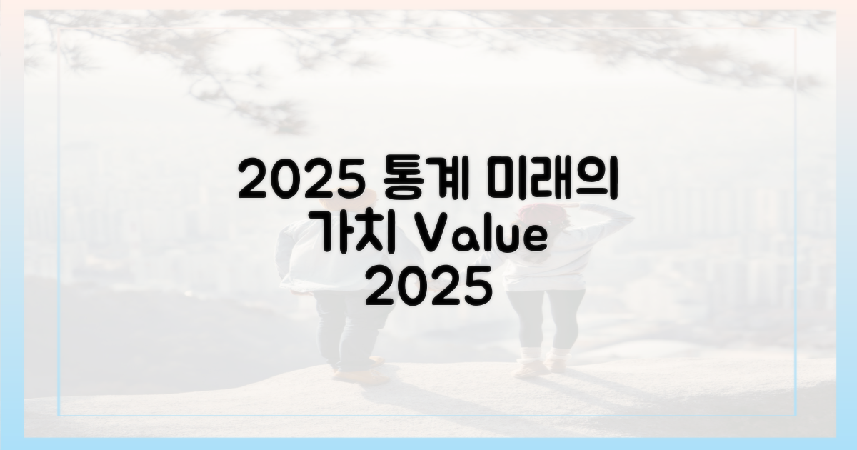 2025년 통계가 말하는 가치