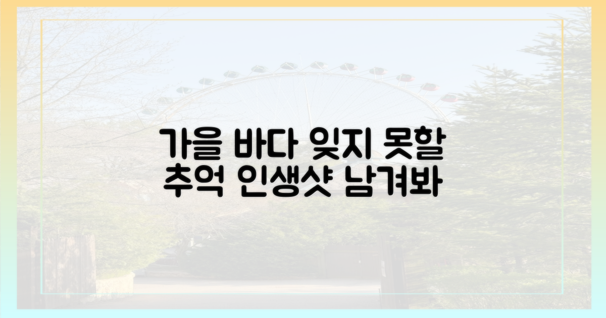 잊지 못할 가을 바다 추억