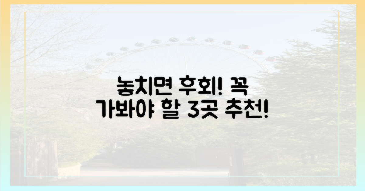 3곳 추천: 놓치면 후회!