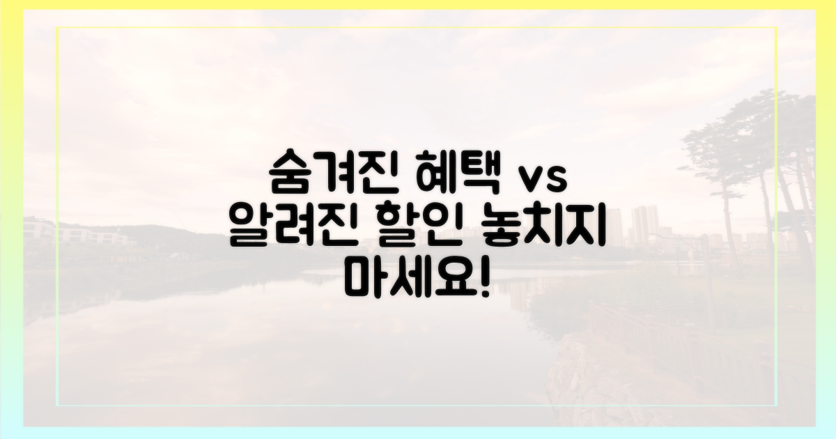 숨겨진 혜택 vs 알려진 할인