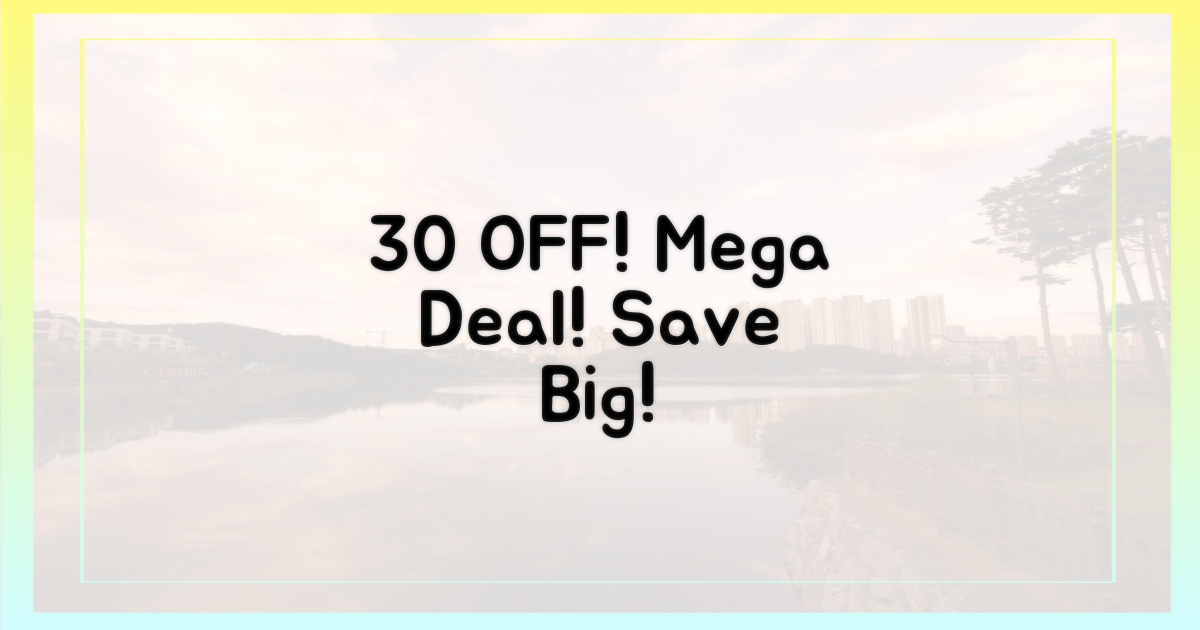 30% 할인 혜택!