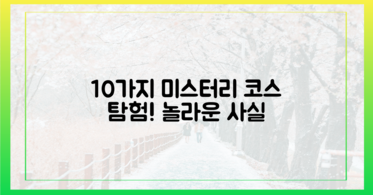 10가지 미스터리 코스