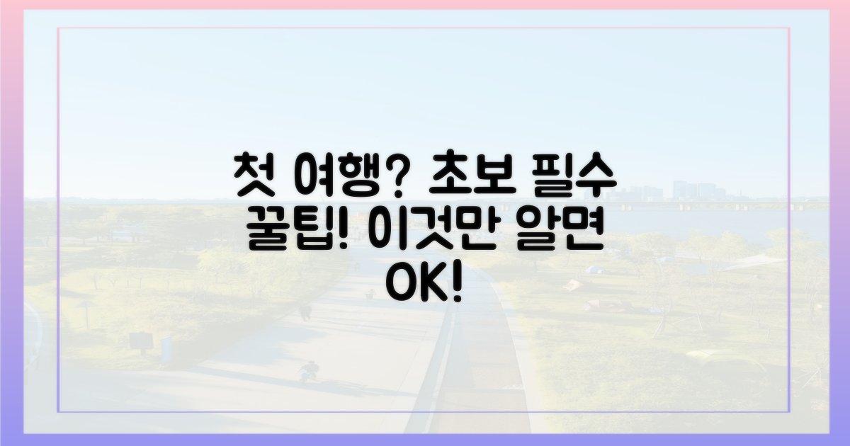 초보 여행자를 위한 꿀팁