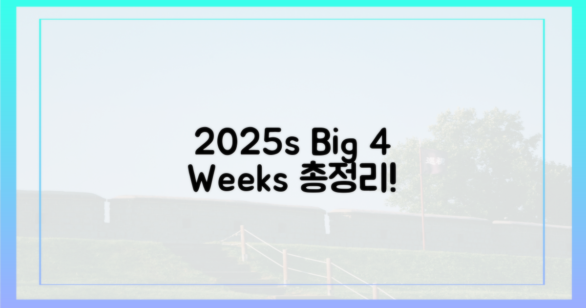 2025년 4주간 총정리