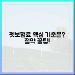 펫보험료, 어떤 기준으로 책정될까? 보험료 절약하는 노하우