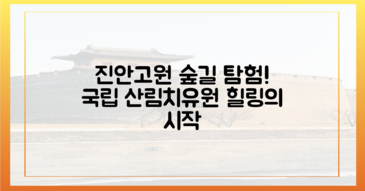 국립진안고원산림치유원을 탐험하세요!