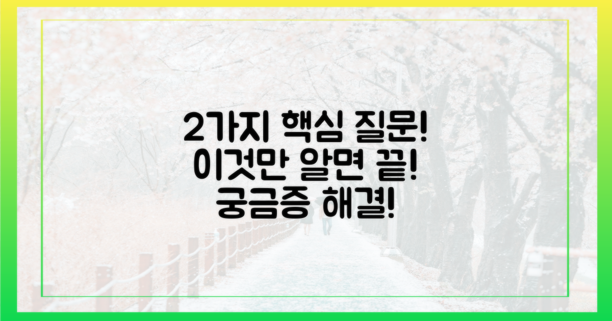 2가지 자주 묻는 질문