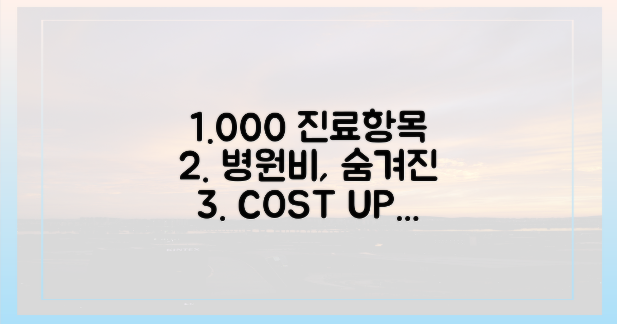 1000여 가지 진료비 항목
