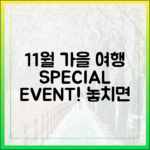 11월까지 즐기는 가을 여행 완벽 가이드: 특별 이벤트&할인!