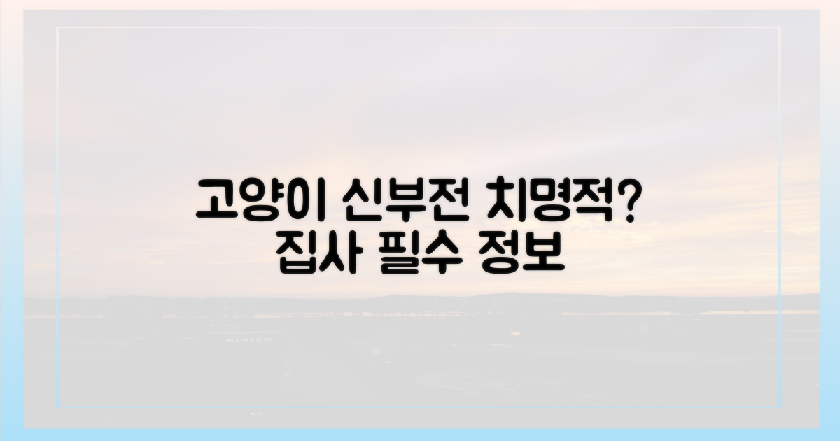 고양이 신부전, 정말 심각할까?