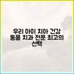 동물 치과 전문 병원, 우리 아이 구강 건강을 위한 올바른 선택