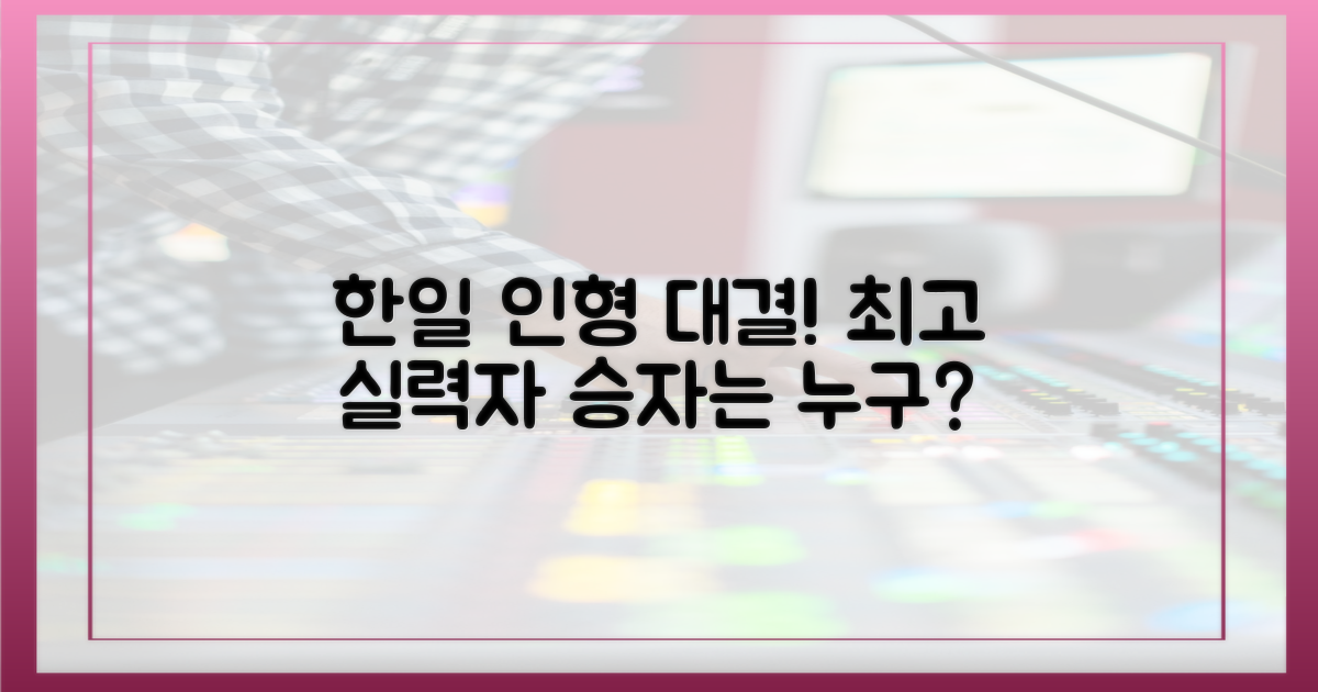 한일 인형 실력 대결