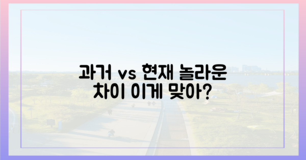 과거와 현재, 무엇이 달랐나