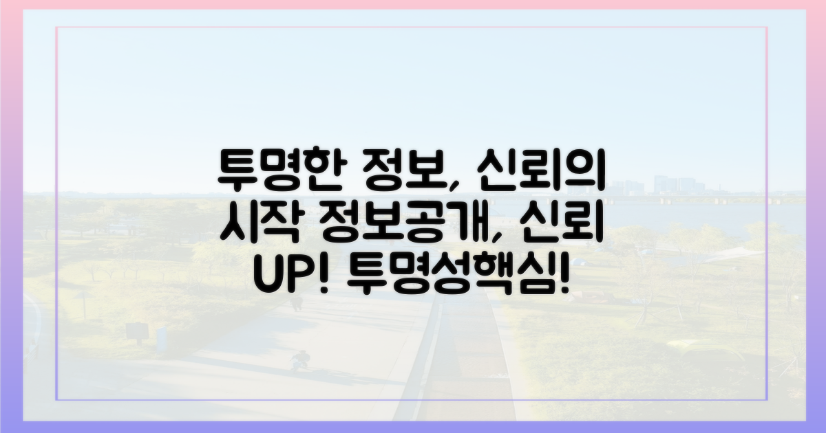 투명한 정보 공개의 중요성