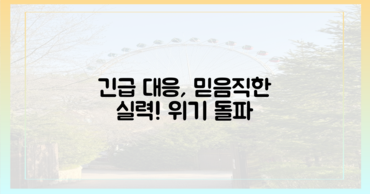 응급 상황 대처 능력과 신뢰도