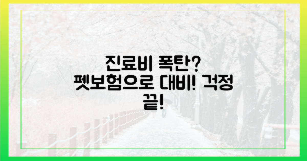 진료비 폭탄, 펫보험 대비