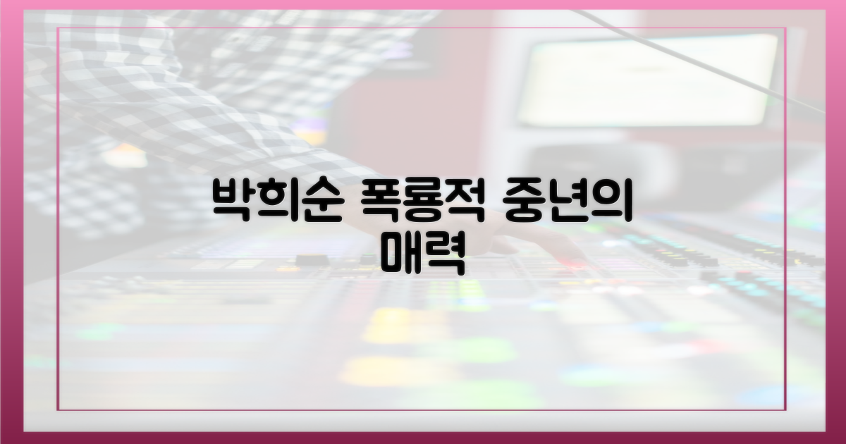 박희순, 중년의 폭룡적 매력 3가지