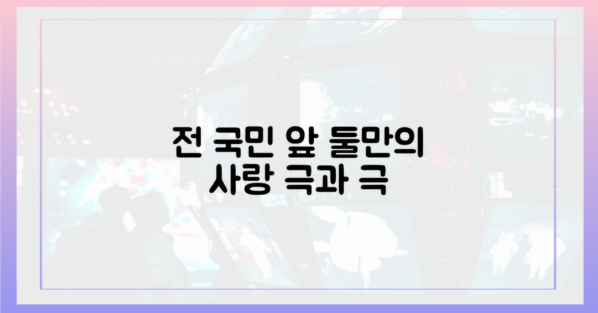 전 국민 앞에서 vs 둘만의 사랑