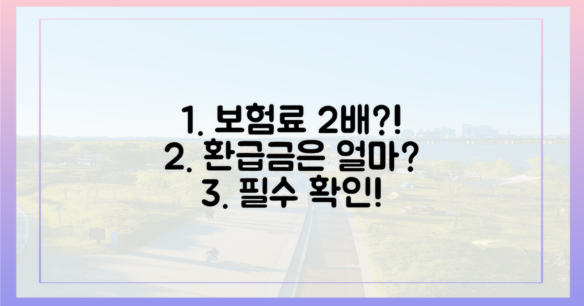 2배 보험료, 환급금은?
