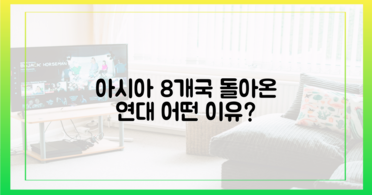 아시아 8개국, 왜 뭉쳤나?