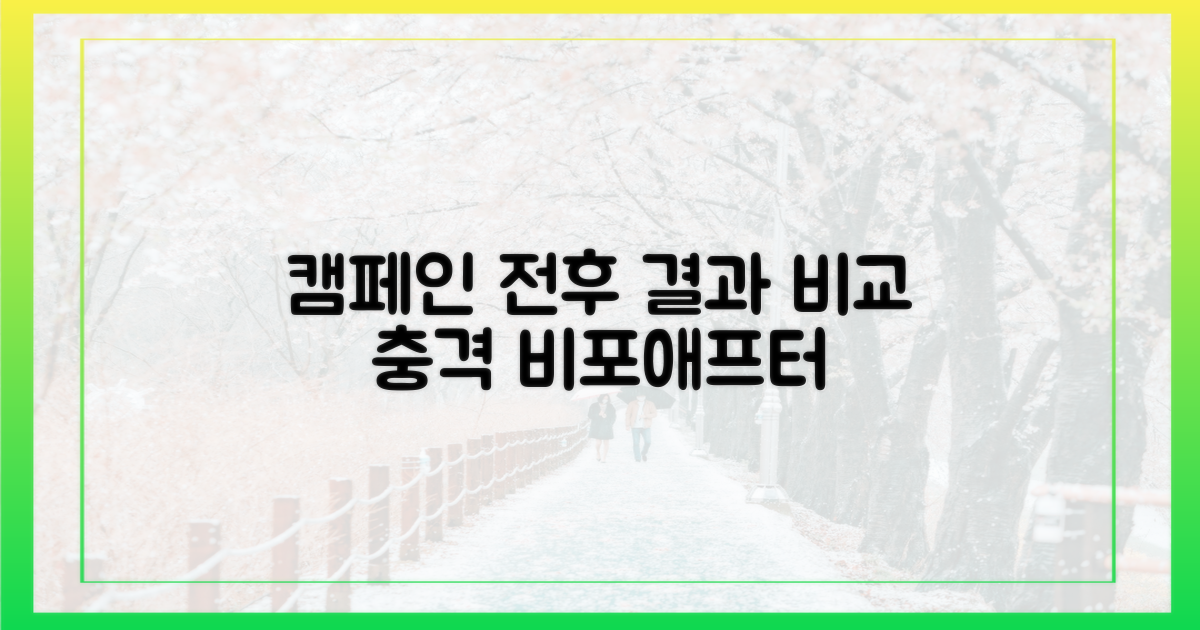 캠페인 이전 vs 이후