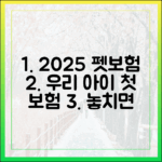 우리 아이를 위한 첫 보험, 2025년 주목할 만한 펫보험은?