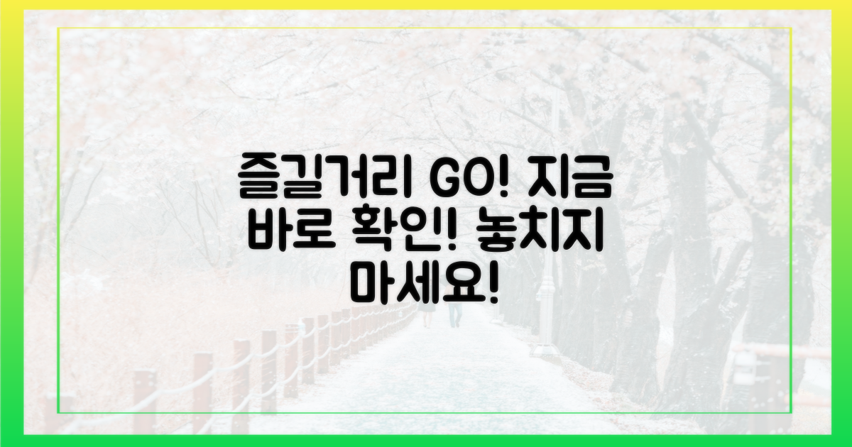 즐길 거리, 지금 바로 확인하세요!