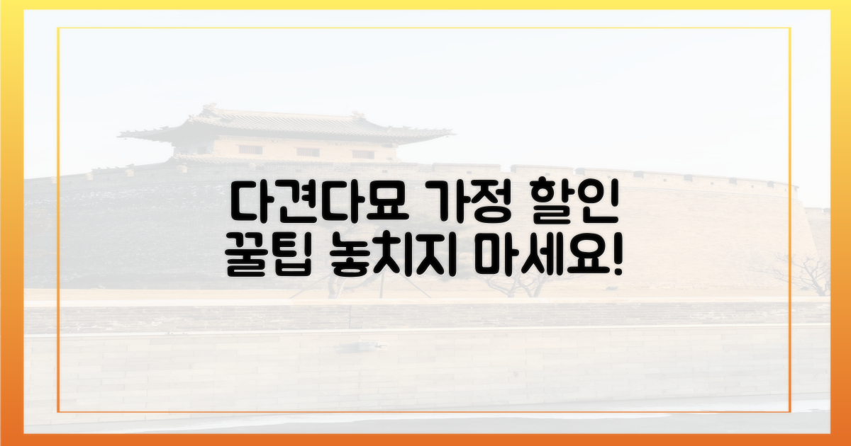 다견·다묘 가정 맞춤 할인 전략을 알아보세요!