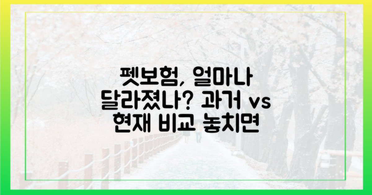 과거 대비 펫보험 현황