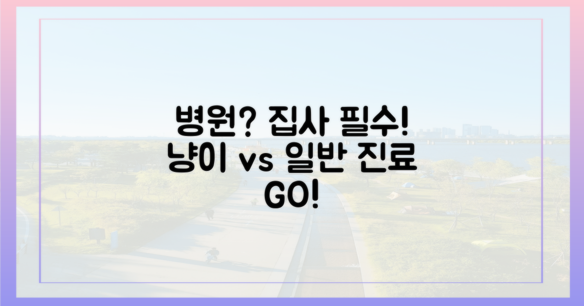 일반 병원 vs. 고양이 전문