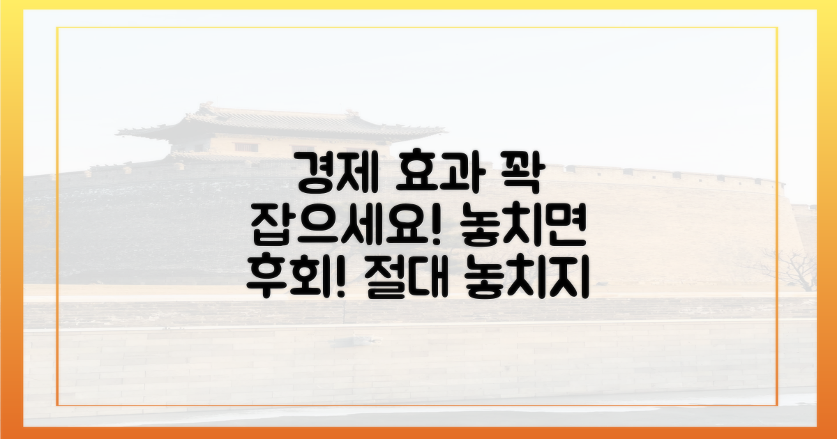 놓치면 후회! 경제 효과를 잡으세요.