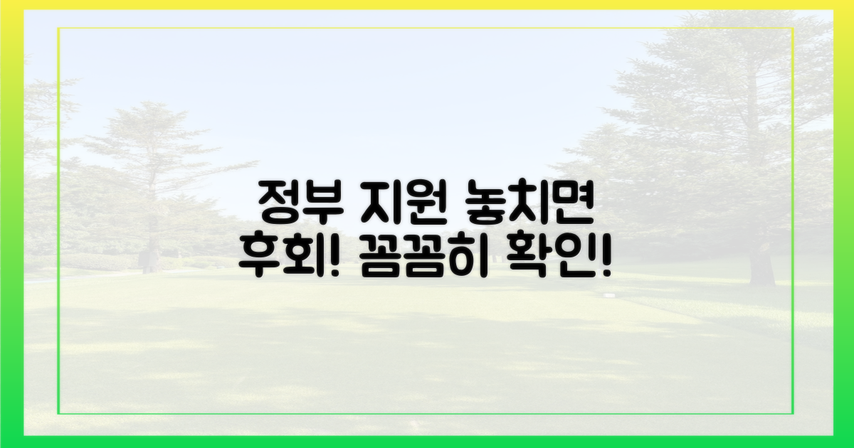 정부 지원 캠페인, 꼼꼼히 확인하세요!