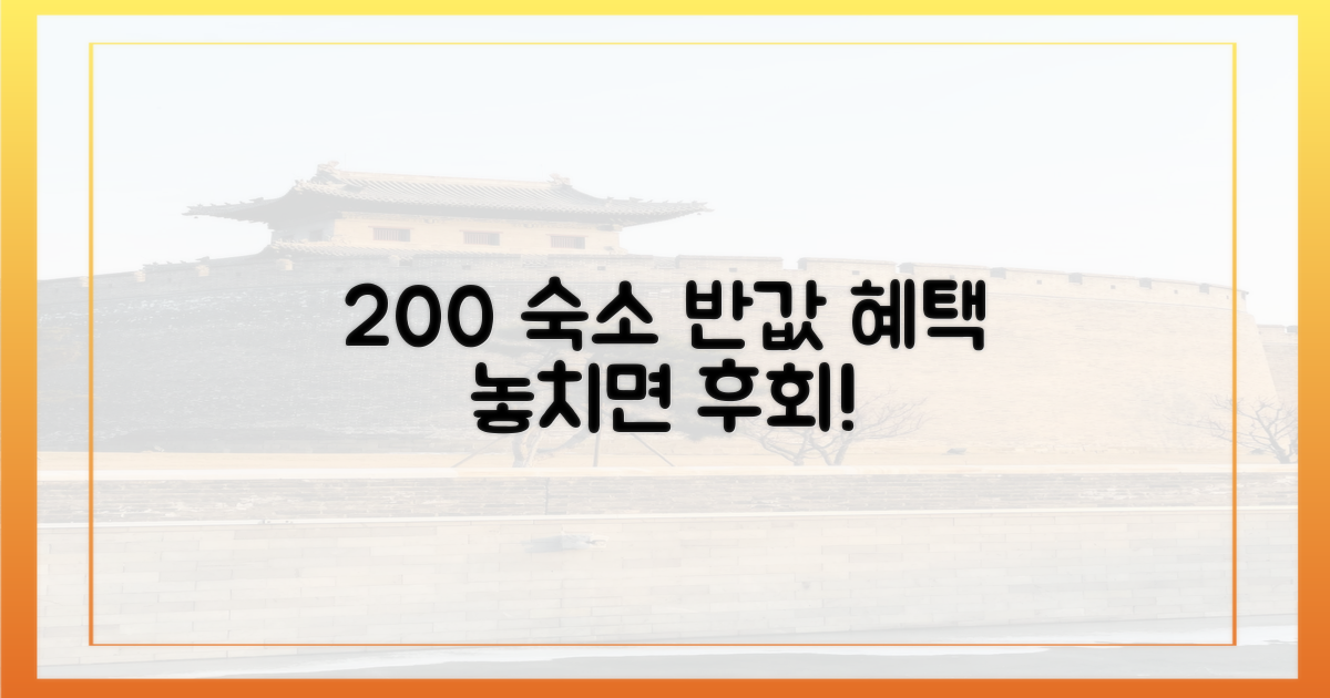 200여 개 숙소, 반값 혜택