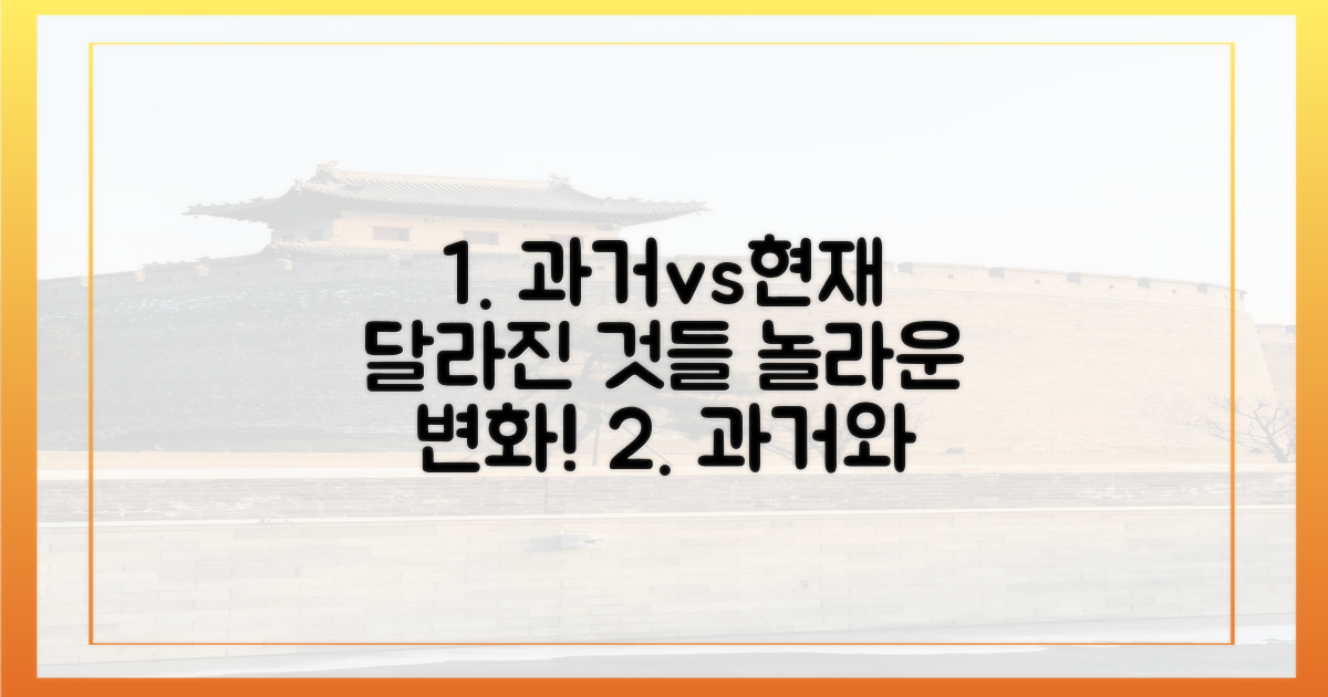 과거와 현재, 무엇이 달라졌나