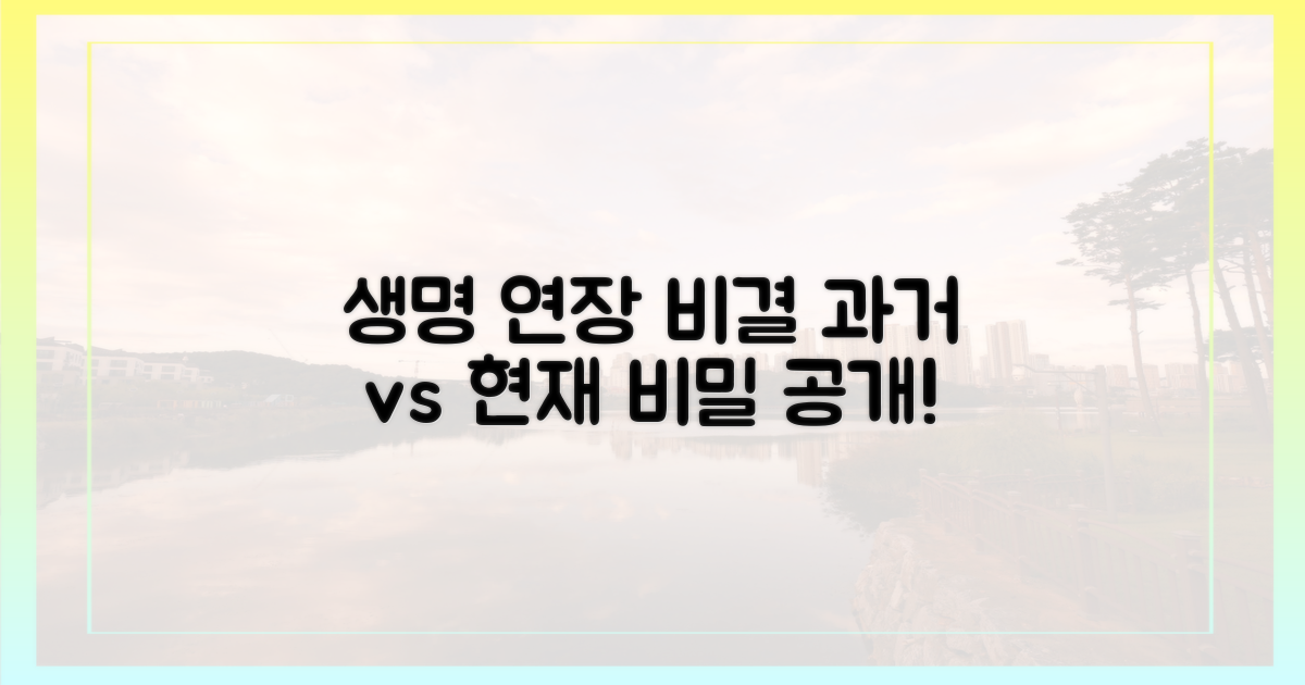 과거와 현재, 생명 연장의 비결